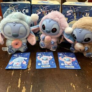 Disney Stitch Plush Set in Pastel Hues